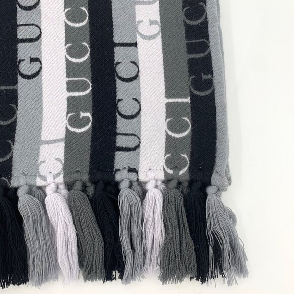 Gucci Color-block wool scarf - Picture 4 of 9